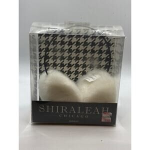 SHIRALEAH Women's White Faux-Fur Lisle Winterwear Earmuffs SZ OS